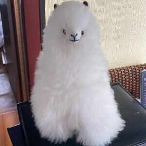 Alpaca wool stuffed alpaca